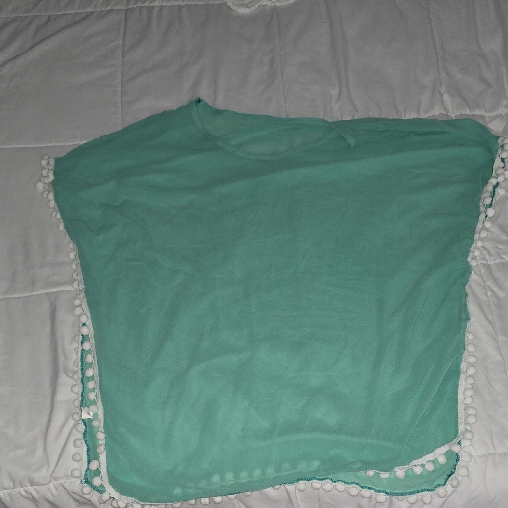 Green Bathing Suit Cover Up Size Large